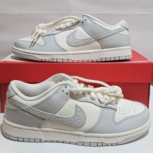 Nike Dunk Low Shoes Women's  Needlework Sail Photon Dust Sneaker Shoes